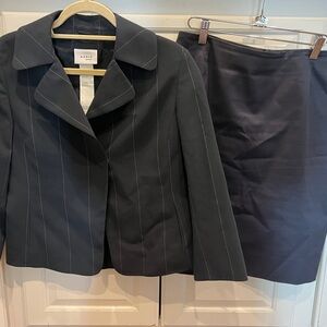 Akris punto Women's Dark Gray Pinstripe Blazer